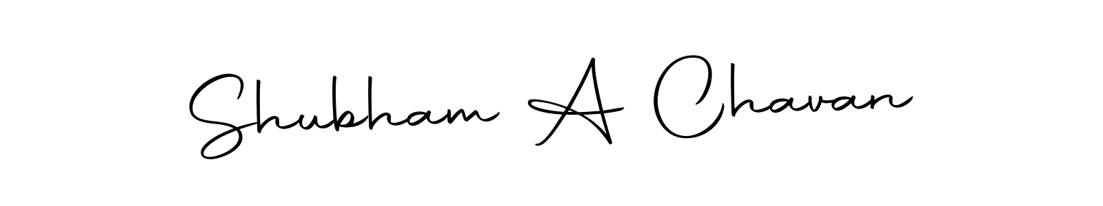 Design your own signature with our free online signature maker. With this signature software, you can create a handwritten (Autography-DOLnW) signature for name Shubham A Chavan. Shubham A Chavan signature style 10 images and pictures png