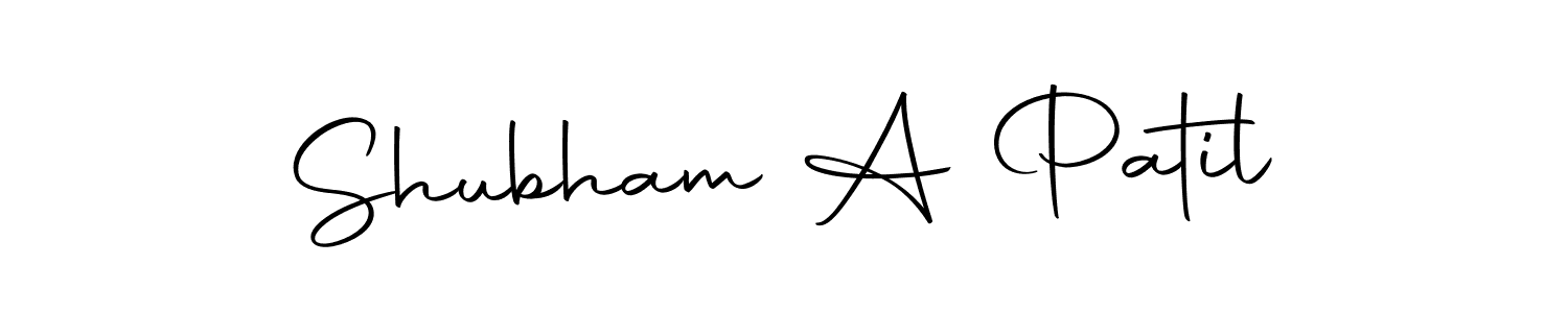 How to make Shubham A Patil signature? Autography-DOLnW is a professional autograph style. Create handwritten signature for Shubham A Patil name. Shubham A Patil signature style 10 images and pictures png