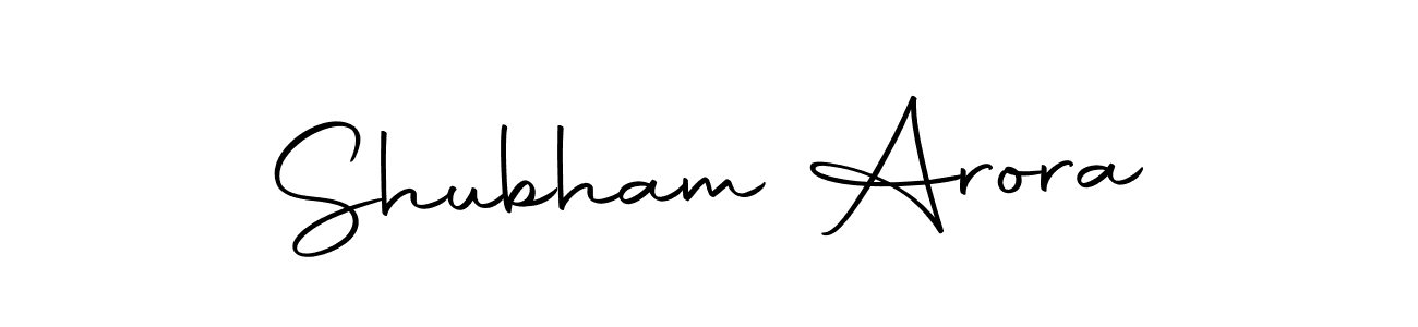 Create a beautiful signature design for name Shubham Arora. With this signature (Autography-DOLnW) fonts, you can make a handwritten signature for free. Shubham Arora signature style 10 images and pictures png
