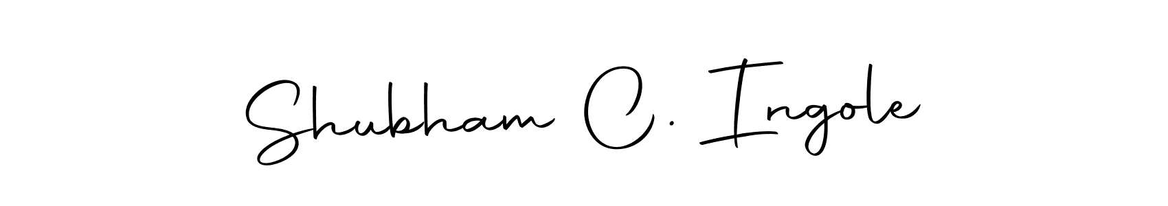 if you are searching for the best signature style for your name Shubham C. Ingole. so please give up your signature search. here we have designed multiple signature styles  using Autography-DOLnW. Shubham C. Ingole signature style 10 images and pictures png