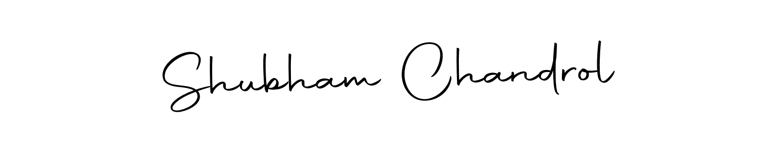 Make a beautiful signature design for name Shubham Chandrol. Use this online signature maker to create a handwritten signature for free. Shubham Chandrol signature style 10 images and pictures png