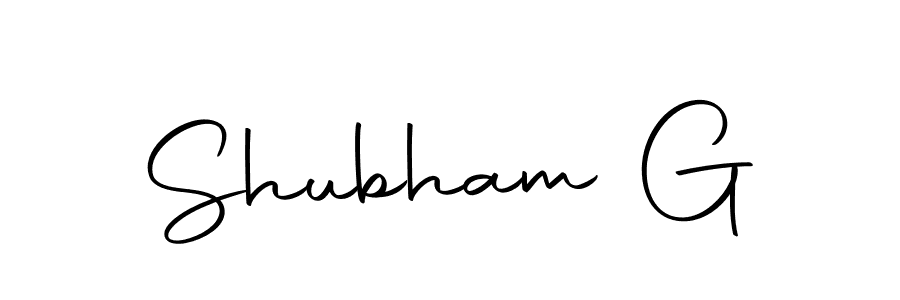 Use a signature maker to create a handwritten signature online. With this signature software, you can design (Autography-DOLnW) your own signature for name Shubham G. Shubham G signature style 10 images and pictures png