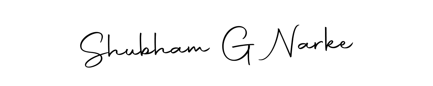 Make a short Shubham G Narke signature style. Manage your documents anywhere anytime using Autography-DOLnW. Create and add eSignatures, submit forms, share and send files easily. Shubham G Narke signature style 10 images and pictures png