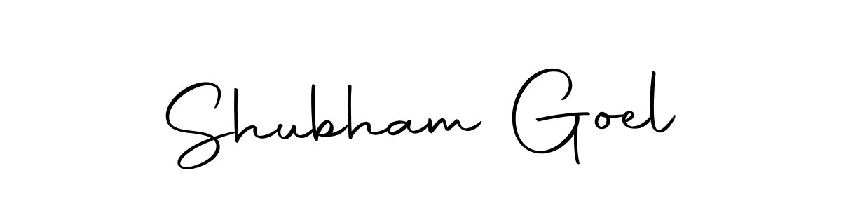 How to make Shubham Goel name signature. Use Autography-DOLnW style for creating short signs online. This is the latest handwritten sign. Shubham Goel signature style 10 images and pictures png