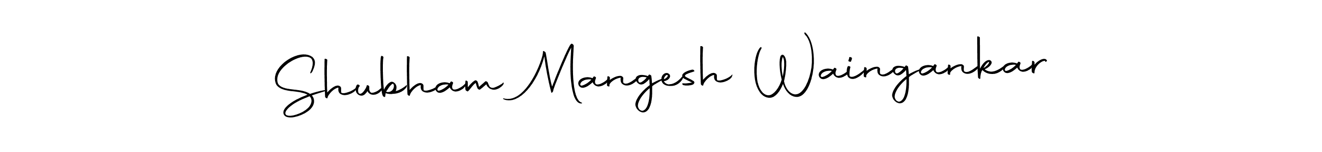 Similarly Autography-DOLnW is the best handwritten signature design. Signature creator online .You can use it as an online autograph creator for name Shubham Mangesh Waingankar. Shubham Mangesh Waingankar signature style 10 images and pictures png