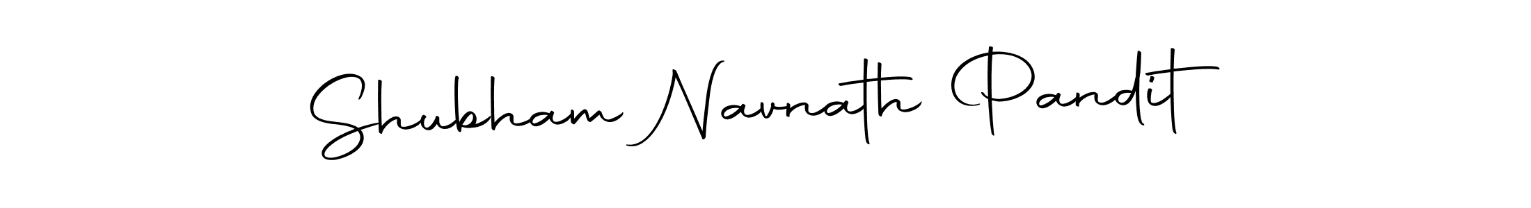 Create a beautiful signature design for name Shubham Navnath Pandit. With this signature (Autography-DOLnW) fonts, you can make a handwritten signature for free. Shubham Navnath Pandit signature style 10 images and pictures png