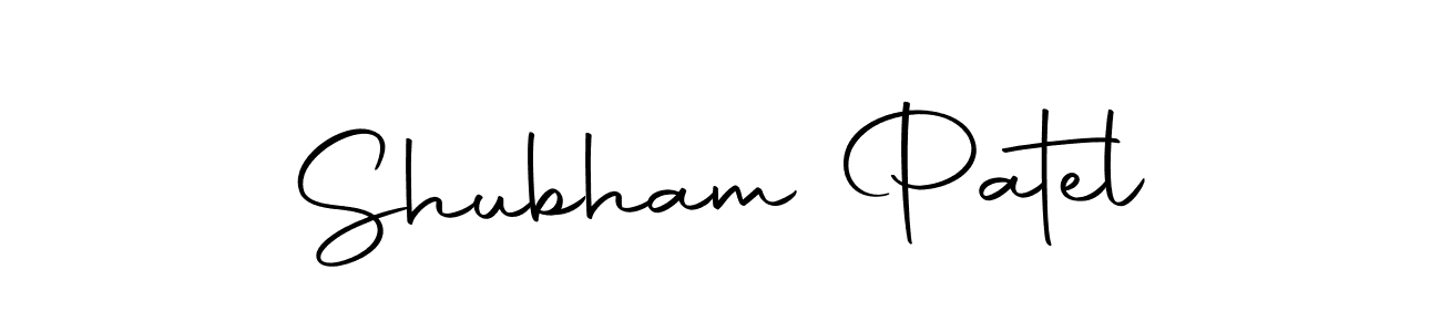 Create a beautiful signature design for name Shubham Patel. With this signature (Autography-DOLnW) fonts, you can make a handwritten signature for free. Shubham Patel signature style 10 images and pictures png