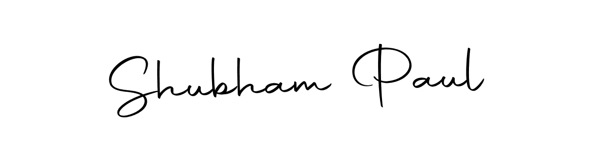 Design your own signature with our free online signature maker. With this signature software, you can create a handwritten (Autography-DOLnW) signature for name Shubham Paul. Shubham Paul signature style 10 images and pictures png