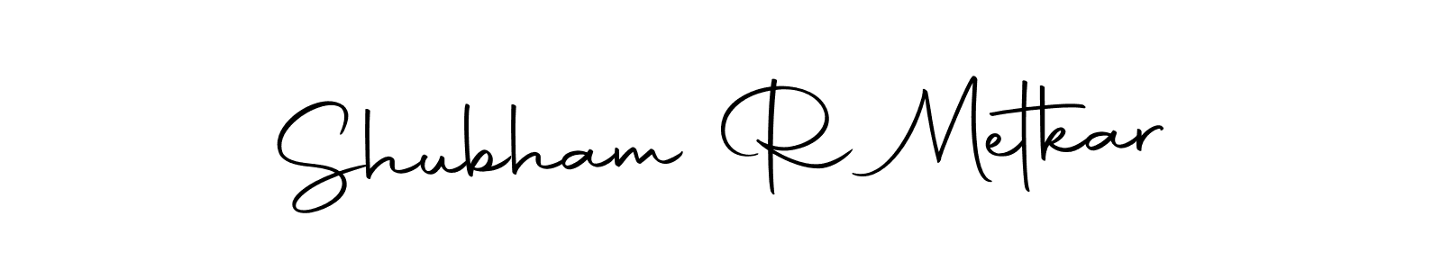 Design your own signature with our free online signature maker. With this signature software, you can create a handwritten (Autography-DOLnW) signature for name Shubham R Metkar. Shubham R Metkar signature style 10 images and pictures png