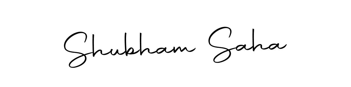 Create a beautiful signature design for name Shubham Saha. With this signature (Autography-DOLnW) fonts, you can make a handwritten signature for free. Shubham Saha signature style 10 images and pictures png