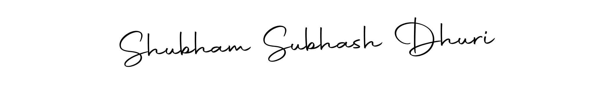 How to make Shubham Subhash Dhuri name signature. Use Autography-DOLnW style for creating short signs online. This is the latest handwritten sign. Shubham Subhash Dhuri signature style 10 images and pictures png