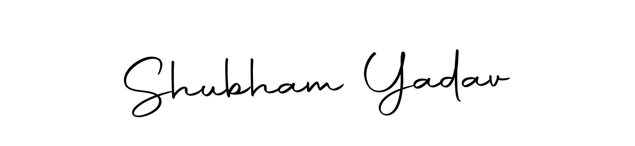 Create a beautiful signature design for name Shubham Yadav. With this signature (Autography-DOLnW) fonts, you can make a handwritten signature for free. Shubham Yadav signature style 10 images and pictures png