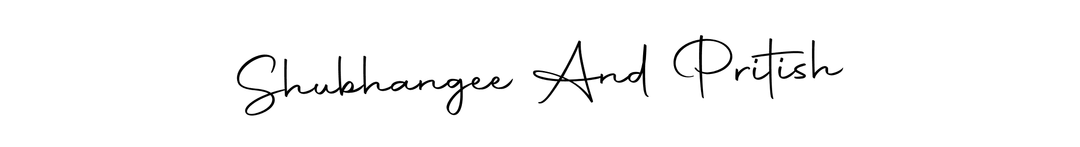 You can use this online signature creator to create a handwritten signature for the name Shubhangee And Pritish. This is the best online autograph maker. Shubhangee And Pritish signature style 10 images and pictures png