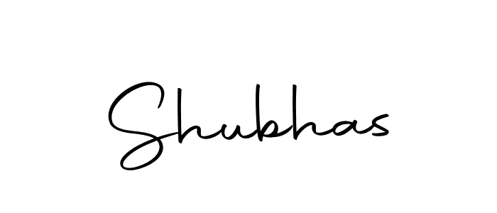 Use a signature maker to create a handwritten signature online. With this signature software, you can design (Autography-DOLnW) your own signature for name Shubhas. Shubhas signature style 10 images and pictures png