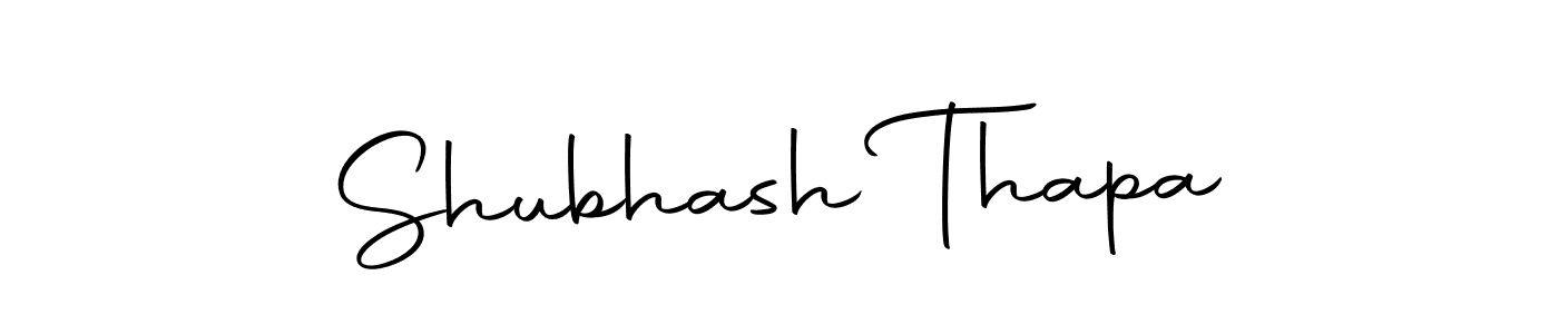 Design your own signature with our free online signature maker. With this signature software, you can create a handwritten (Autography-DOLnW) signature for name Shubhash Thapa. Shubhash Thapa signature style 10 images and pictures png