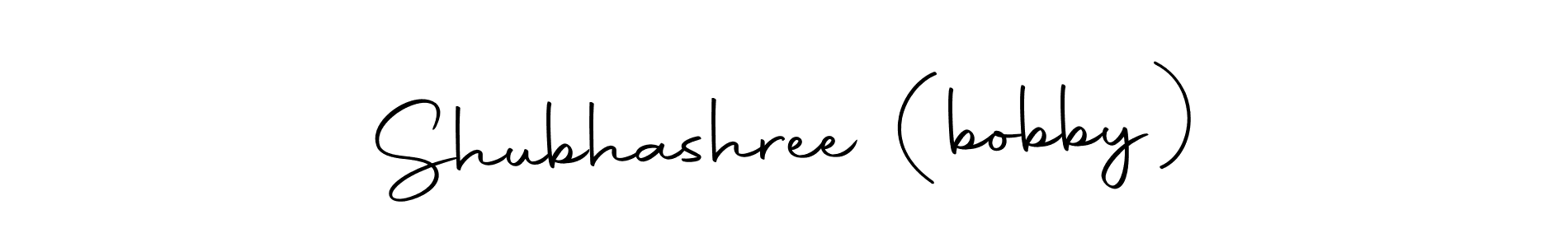 You should practise on your own different ways (Autography-DOLnW) to write your name (Shubhashree (bobby)) in signature. don't let someone else do it for you. Shubhashree (bobby) signature style 10 images and pictures png