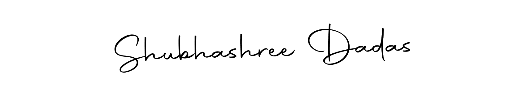 Create a beautiful signature design for name Shubhashree Dadas. With this signature (Autography-DOLnW) fonts, you can make a handwritten signature for free. Shubhashree Dadas signature style 10 images and pictures png