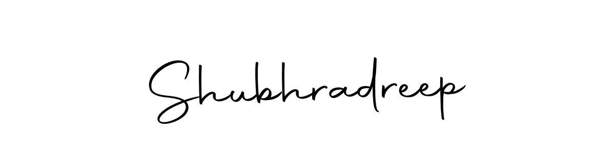 You can use this online signature creator to create a handwritten signature for the name Shubhradreep. This is the best online autograph maker. Shubhradreep signature style 10 images and pictures png