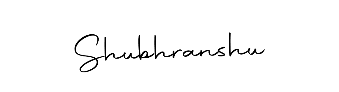 Create a beautiful signature design for name Shubhranshu. With this signature (Autography-DOLnW) fonts, you can make a handwritten signature for free. Shubhranshu signature style 10 images and pictures png