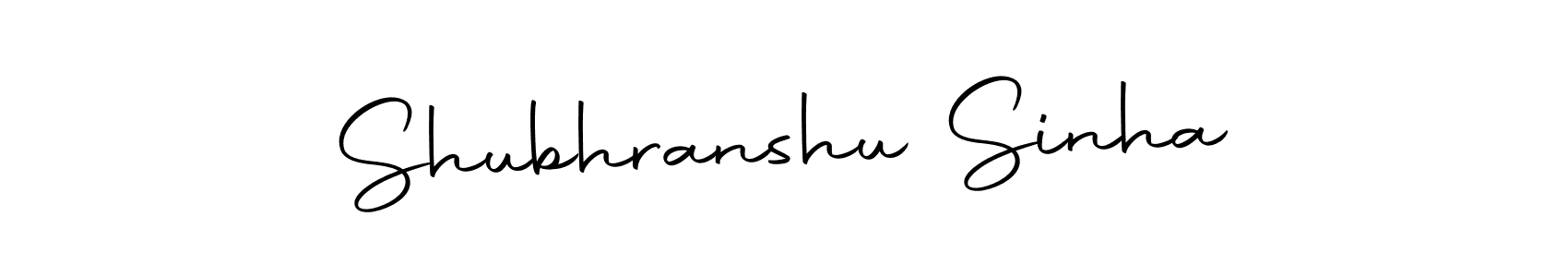 How to make Shubhranshu Sinha name signature. Use Autography-DOLnW style for creating short signs online. This is the latest handwritten sign. Shubhranshu Sinha signature style 10 images and pictures png