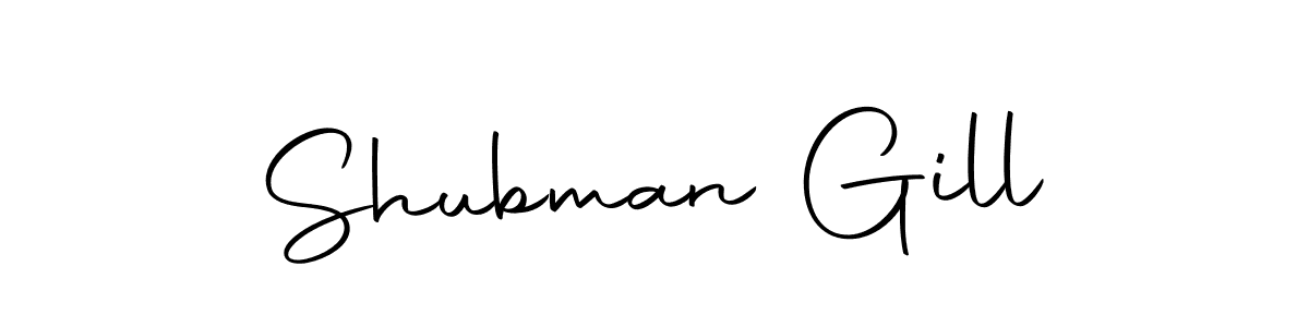 Design your own signature with our free online signature maker. With this signature software, you can create a handwritten (Autography-DOLnW) signature for name Shubman Gill. Shubman Gill signature style 10 images and pictures png