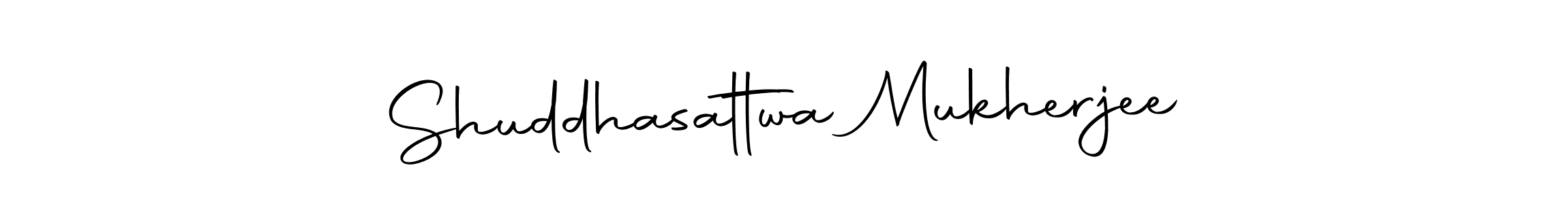 Design your own signature with our free online signature maker. With this signature software, you can create a handwritten (Autography-DOLnW) signature for name Shuddhasattwa Mukherjee. Shuddhasattwa Mukherjee signature style 10 images and pictures png