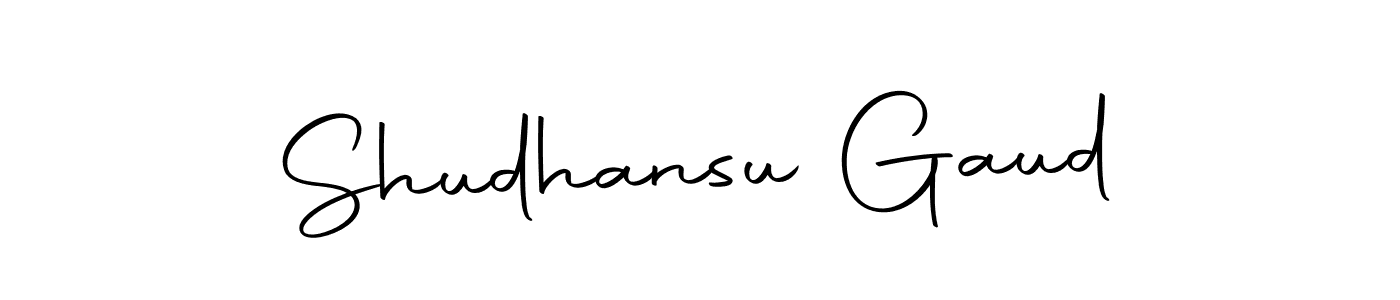 Create a beautiful signature design for name Shudhansu Gaud. With this signature (Autography-DOLnW) fonts, you can make a handwritten signature for free. Shudhansu Gaud signature style 10 images and pictures png