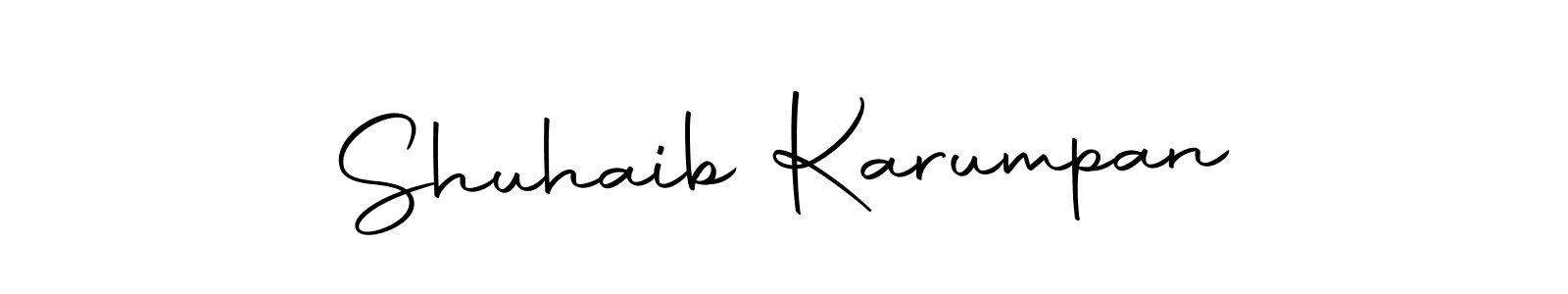 The best way (Autography-DOLnW) to make a short signature is to pick only two or three words in your name. The name Shuhaib Karumpan include a total of six letters. For converting this name. Shuhaib Karumpan signature style 10 images and pictures png