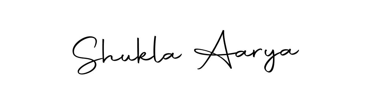 The best way (Autography-DOLnW) to make a short signature is to pick only two or three words in your name. The name Shukla Aarya include a total of six letters. For converting this name. Shukla Aarya signature style 10 images and pictures png