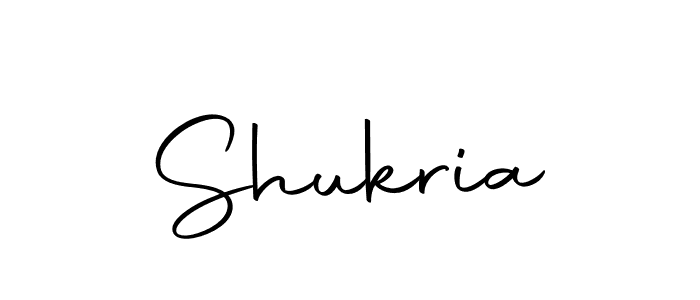 Use a signature maker to create a handwritten signature online. With this signature software, you can design (Autography-DOLnW) your own signature for name Shukria. Shukria signature style 10 images and pictures png