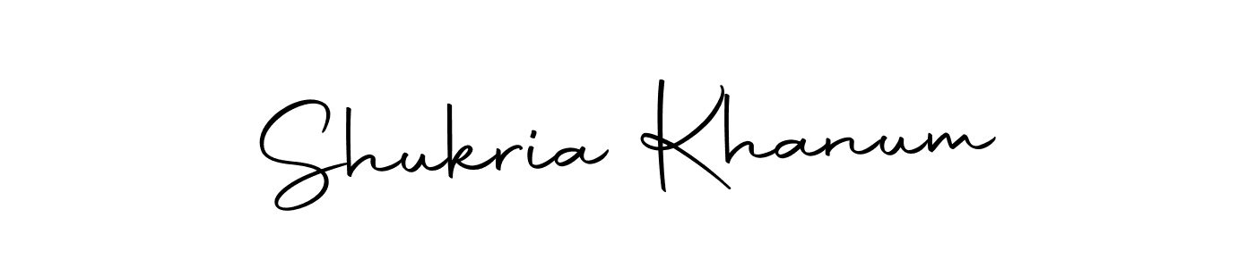 You should practise on your own different ways (Autography-DOLnW) to write your name (Shukria Khanum) in signature. don't let someone else do it for you. Shukria Khanum signature style 10 images and pictures png