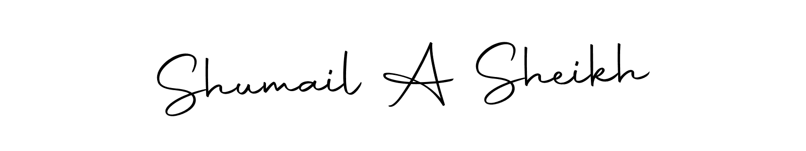 Use a signature maker to create a handwritten signature online. With this signature software, you can design (Autography-DOLnW) your own signature for name Shumail A Sheikh. Shumail A Sheikh signature style 10 images and pictures png