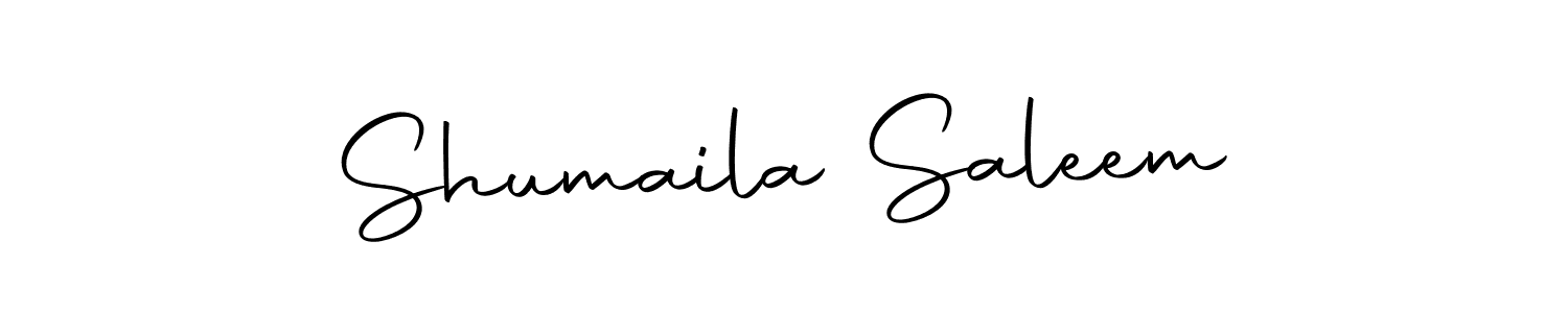 Create a beautiful signature design for name Shumaila Saleem. With this signature (Autography-DOLnW) fonts, you can make a handwritten signature for free. Shumaila Saleem signature style 10 images and pictures png