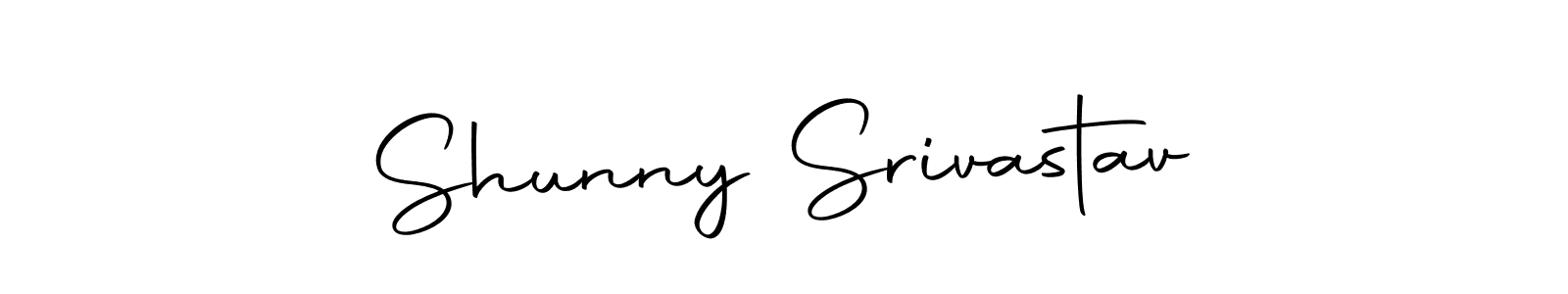 Shunny Srivastav stylish signature style. Best Handwritten Sign (Autography-DOLnW) for my name. Handwritten Signature Collection Ideas for my name Shunny Srivastav. Shunny Srivastav signature style 10 images and pictures png