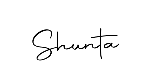 Make a beautiful signature design for name Shunta. With this signature (Autography-DOLnW) style, you can create a handwritten signature for free. Shunta signature style 10 images and pictures png