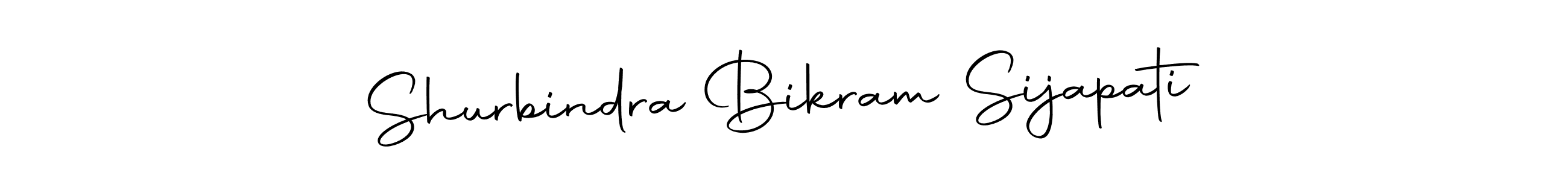 Design your own signature with our free online signature maker. With this signature software, you can create a handwritten (Autography-DOLnW) signature for name Shurbindra Bikram Sijapati. Shurbindra Bikram Sijapati signature style 10 images and pictures png