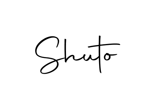 Create a beautiful signature design for name Shuto. With this signature (Autography-DOLnW) fonts, you can make a handwritten signature for free. Shuto signature style 10 images and pictures png