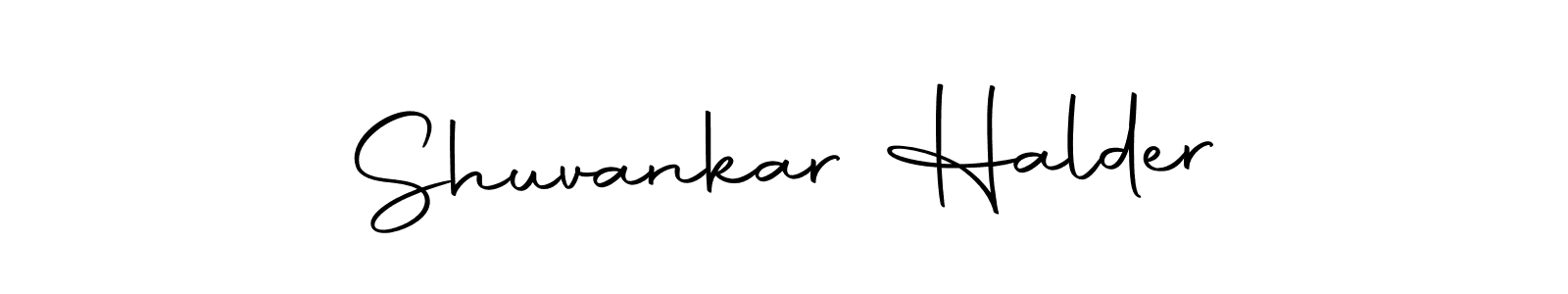 Design your own signature with our free online signature maker. With this signature software, you can create a handwritten (Autography-DOLnW) signature for name Shuvankar Halder. Shuvankar Halder signature style 10 images and pictures png