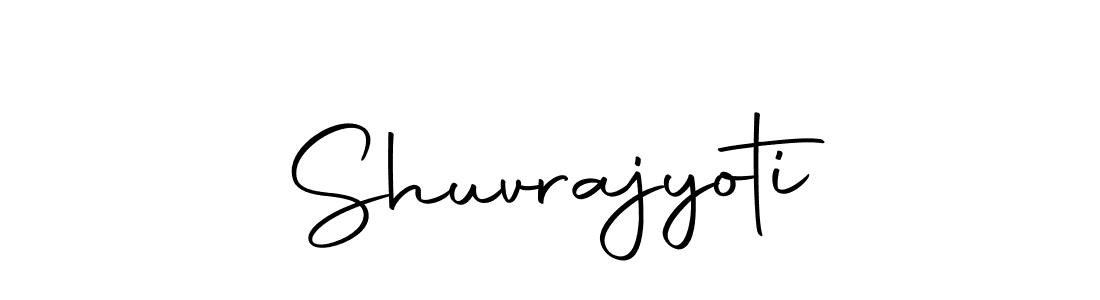 How to make Shuvrajyoti name signature. Use Autography-DOLnW style for creating short signs online. This is the latest handwritten sign. Shuvrajyoti signature style 10 images and pictures png
