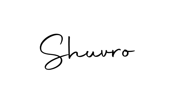 if you are searching for the best signature style for your name Shuvro. so please give up your signature search. here we have designed multiple signature styles  using Autography-DOLnW. Shuvro signature style 10 images and pictures png