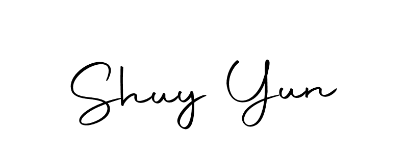 It looks lik you need a new signature style for name Shuy Yun. Design unique handwritten (Autography-DOLnW) signature with our free signature maker in just a few clicks. Shuy Yun signature style 10 images and pictures png