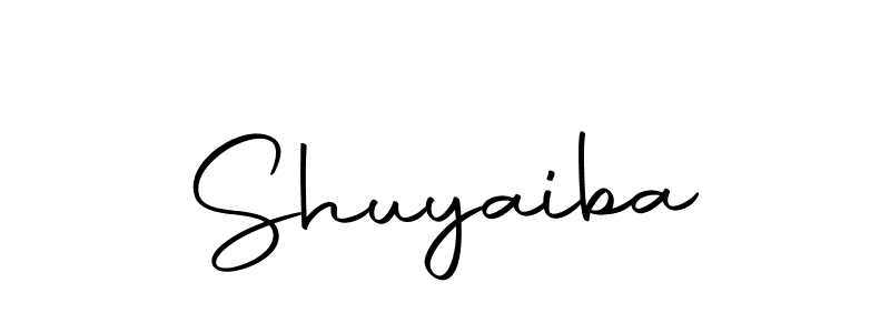 Design your own signature with our free online signature maker. With this signature software, you can create a handwritten (Autography-DOLnW) signature for name Shuyaiba. Shuyaiba signature style 10 images and pictures png