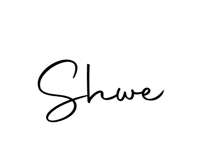 Design your own signature with our free online signature maker. With this signature software, you can create a handwritten (Autography-DOLnW) signature for name Shwe. Shwe signature style 10 images and pictures png
