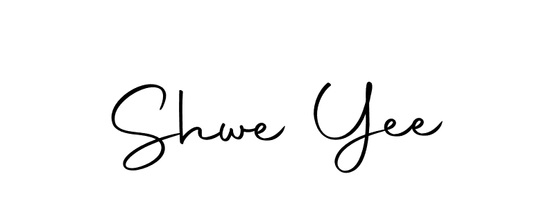 Use a signature maker to create a handwritten signature online. With this signature software, you can design (Autography-DOLnW) your own signature for name Shwe Yee. Shwe Yee signature style 10 images and pictures png