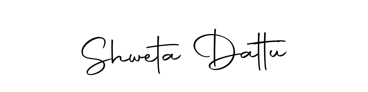 How to make Shweta Dattu name signature. Use Autography-DOLnW style for creating short signs online. This is the latest handwritten sign. Shweta Dattu signature style 10 images and pictures png