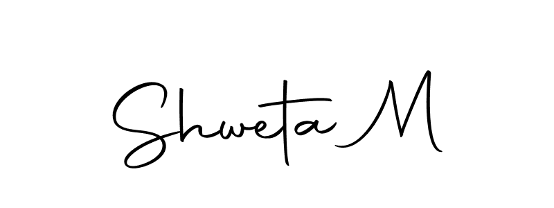 Use a signature maker to create a handwritten signature online. With this signature software, you can design (Autography-DOLnW) your own signature for name Shweta M. Shweta M signature style 10 images and pictures png