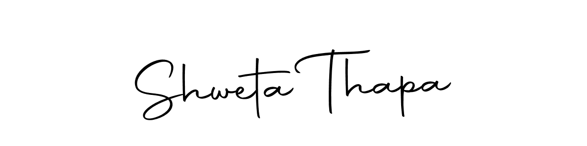 Design your own signature with our free online signature maker. With this signature software, you can create a handwritten (Autography-DOLnW) signature for name Shweta Thapa. Shweta Thapa signature style 10 images and pictures png