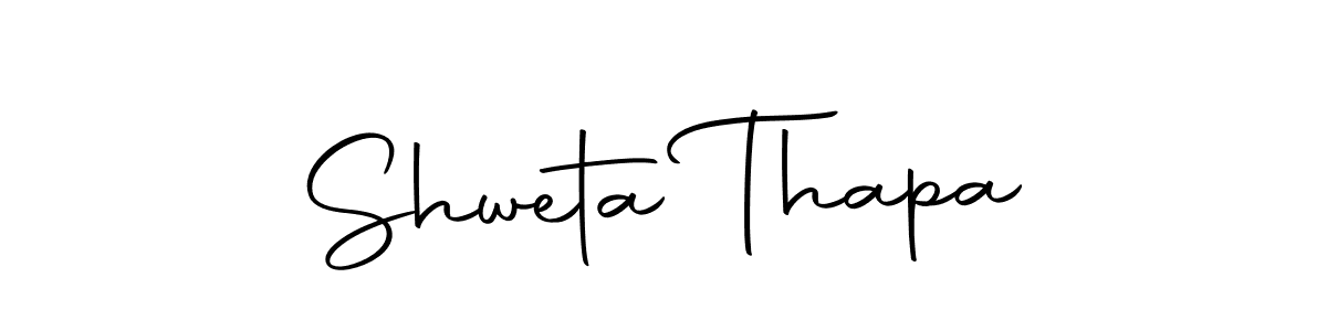 Make a short Shweta Thapa signature style. Manage your documents anywhere anytime using Autography-DOLnW. Create and add eSignatures, submit forms, share and send files easily. Shweta Thapa signature style 10 images and pictures png