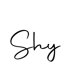 Create a beautiful signature design for name Shy. With this signature (Autography-DOLnW) fonts, you can make a handwritten signature for free. Shy signature style 10 images and pictures png