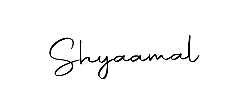 Make a beautiful signature design for name Shyaamal. With this signature (Autography-DOLnW) style, you can create a handwritten signature for free. Shyaamal signature style 10 images and pictures png